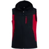 FHB Justus Softshell-Gilet Rood-Zwart maat 2XL