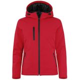 Clique Padded Hoody Softshell Dames Rood