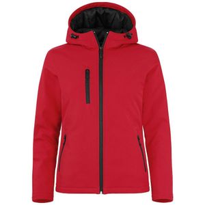 Clique Padded Hoody Softshell Dames Rood