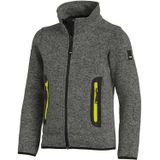 FHB Mats Gebreide Fleece Kinderjack Antraciet maat 98/104