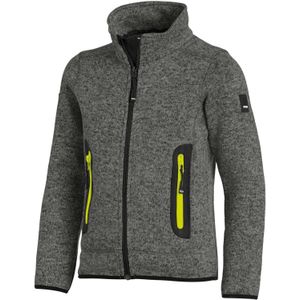 FHB Mats Gebreide Fleece Kinderjack Antraciet maat 98/104