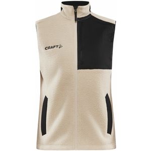 Craft - Adv Explore Pile - Fleece Vest - Ecru/Black