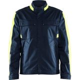Blåkläder 4444-1832 Industrie jack stretch Donker marineblauw/High vis geel maat 4XL