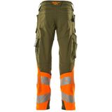 Mascot Accelerate Safe Broek met kniezakken 19179-511 - mosgroen/hi-vis oranje