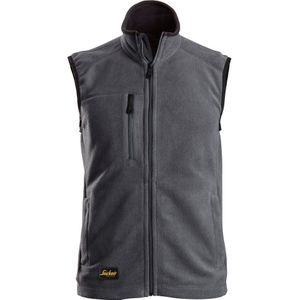 Snickers 8024 AllroundWork POLARTEC® Fleece Bodywarmer Staalgrijs/Zwart