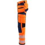 Blåkläder 7197-1642 Dames High Vis 4-weg stretch werkbroek High Vis Oranje/Marineblauw maat C34