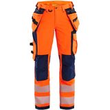 Blåkläder 7197-1642 Dames High Vis 4-weg stretch werkbroek High Vis Oranje/Marineblauw maat C34