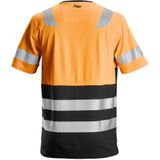 Snickers 2534 AllroundWork High-Vis T-Shirt Klasse 1 High-Vis Oranje/Zwart