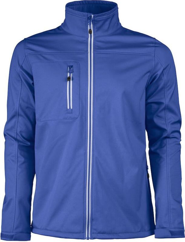 Printer Softshell Jacket Vert Heren Blauw maat XL