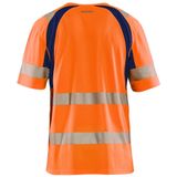 Blåkläder 3397-1013 High Vis T-shirt met UV-bescherming Oranje/Marineblauw