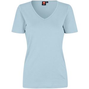 Pro Wear by Id 0506 Interlock T-shirt V-neck women Light blue Size L