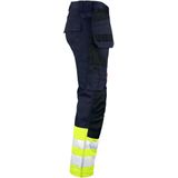 Jobman - 2513 Hi-Vis Trousers - Navy/Geel - Werkbroek - High Visibility Klasse 1