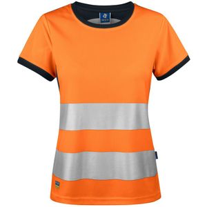 Projob 6012 Dames T-Shirt Oranje/zwart