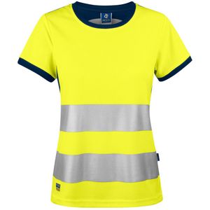 Projob 6012 Dames T-Shirt Geel/marine