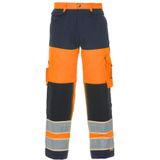 Hydrowear Idstein En20471 Broek Fluor Oranje/Marine maat 44