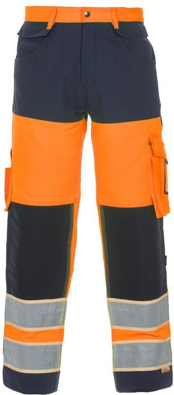 Hydrowear Idstein En20471 Broek Fluor Oranje/Marine maat 44