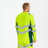 Engel - Safety T-shirt - Hi-vis Yellow / Green - Lange Mouwen - EN ISO 20471 Klasse 2