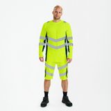 Engel - Safety T-shirt - Hi-vis Yellow / Green - Lange Mouwen - EN ISO 20471 Klasse 2