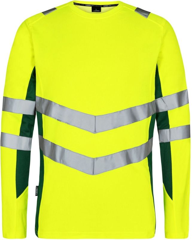 Engel - Safety T-shirt - Hi-vis Yellow / Green - Lange Mouwen - EN ISO 20471 Klasse 2