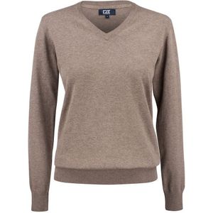 Cutter & Buck Oakville V-Neck Dames Nougat Melange