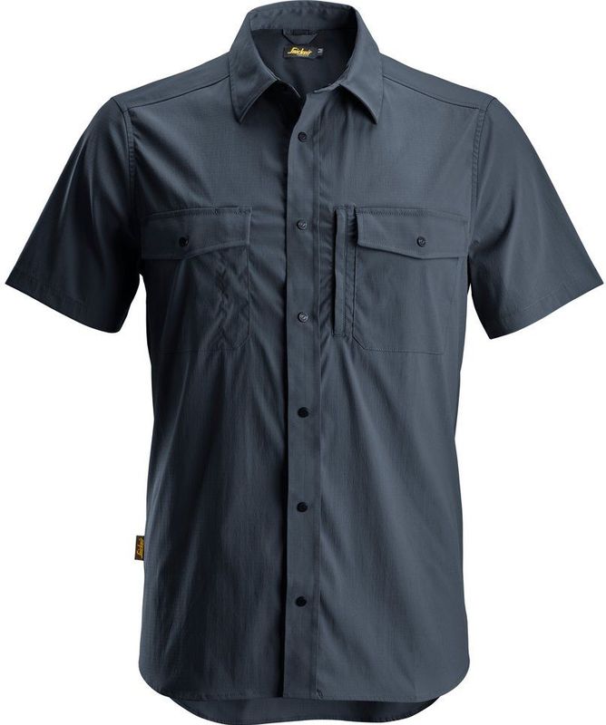 Snickers - 8520 LiteWork - Shirt - Marineblauw - Korte Mouwen