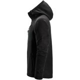 Snickers 8041 FlexiWork Fleece Hoodie met Volledige Rits Zwart maat XS