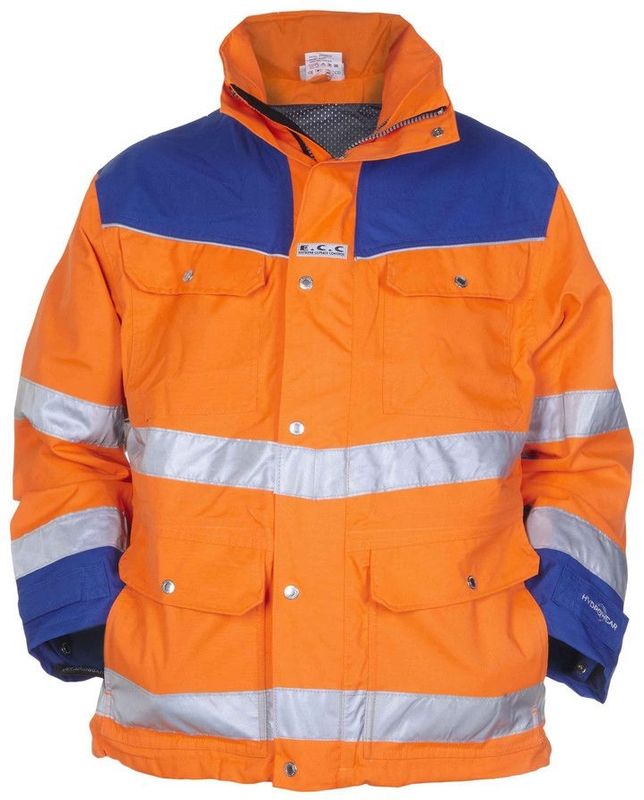 Hydrowear Fulda Parka Oranje/Kobalt maat S