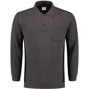 Tricorp 302001 Polosweater Donkergrijs-Zwart