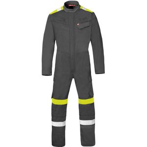 HAVEP 20335 Overall Force+ Charcoal/Fluo Geel