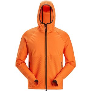 Snickers 8405 Tussenlaag Hoodie met Rits Warm Oranje/Warm Oranje maat XS