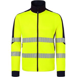 HAVEP 10081 Sweatvest High Visibility+ Fluo Geel/Marine maat L