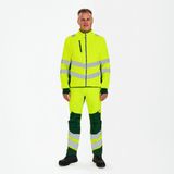 Engel - Safety Fleece Jack - Hi-vis Yellow / Green - 6XL