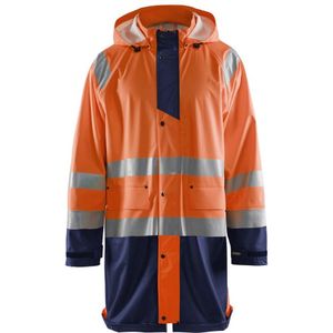 Blåkläder 4324-2000 Regenjas High Vis Oranje/Marineblauw