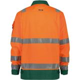 Dassy Dusseldorf Hogezichtbaarheidsvest Fluo-Oranje/Flessengroen 245gr maat XS