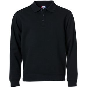 Clique Basic Polo Sweater Zwart maat 5XL