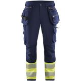 Blåkläder - 1993-1642 Werkbroek - Marine/High Vis Geel - 4-weg Stretch - CORDURA® Versterking