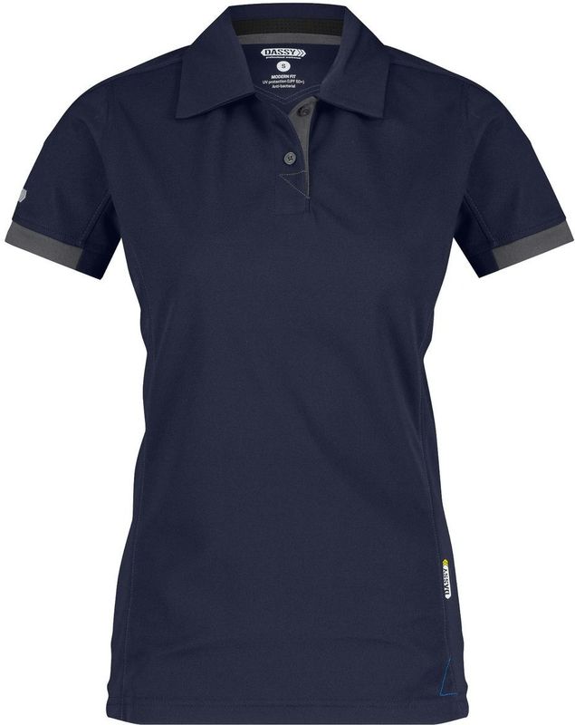Dassy - Traxion Women - Polo - Nachtblauw/Antracietgrijs - Dames