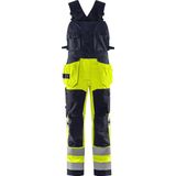 Fristads Flamestat high vis craftsman stretch Amerikaanse overall klasse 2 1170 ATHF Hi-Vis Geel/Marineblauw maat C44