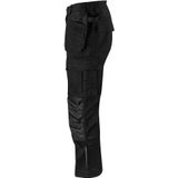 Projob 5570 Stretchbroek Met Kniezakken en Spijkerzakken 645570 - Zwart