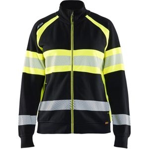 Blåkläder 3505-1158 Dames sweater High Vis Zwart/High Vis Geel maat L