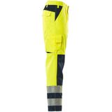 Mascot 07179-470 Broek met kniezakken Hi-Vis Geel/Marine maat 90C66