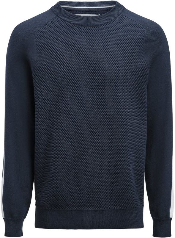 James Harvest Scarsdale Sweater Sweater Heren Heren Marine maat S