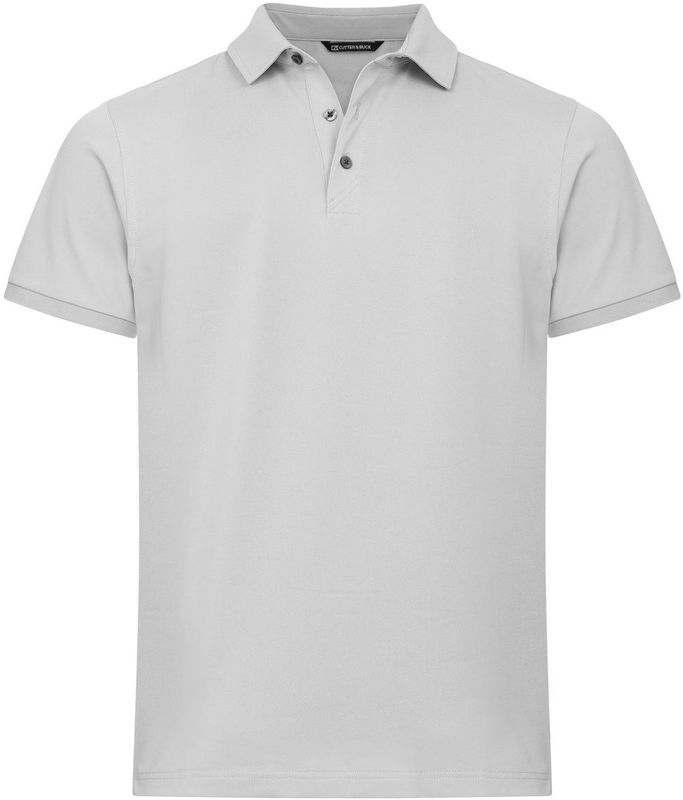 Cutter & Buck Virtue Polo Solid Heren Zilver maat S