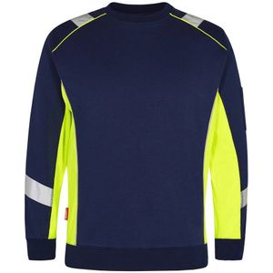 F. Engel 8871 Cargo Sweatshirt Blue ink/Yellow