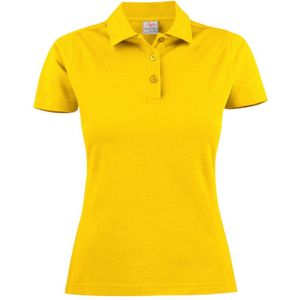 Printer Surf Poloshirt Dames Citroengeel