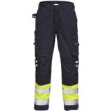 Fristads Flamestat high vis broek klasse 1 2176 ATHS Hi-Vis geel/marineblauw maat C54