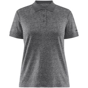 Polo Craft Women Core Blend Polo Shirt Dark Grey Melange