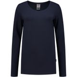Tricorp 101010 T-Shirt Lange Mouw Dames Marineblauw