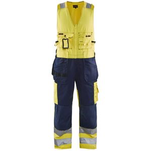 Blåkläder 2653-1804 Amerikaanse overall High Vis Geel/Marineblauw