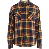 Blåkläder 3288-1168 Overhemd Flanel Gebrand rood/Donker marineblauw maat 4XL